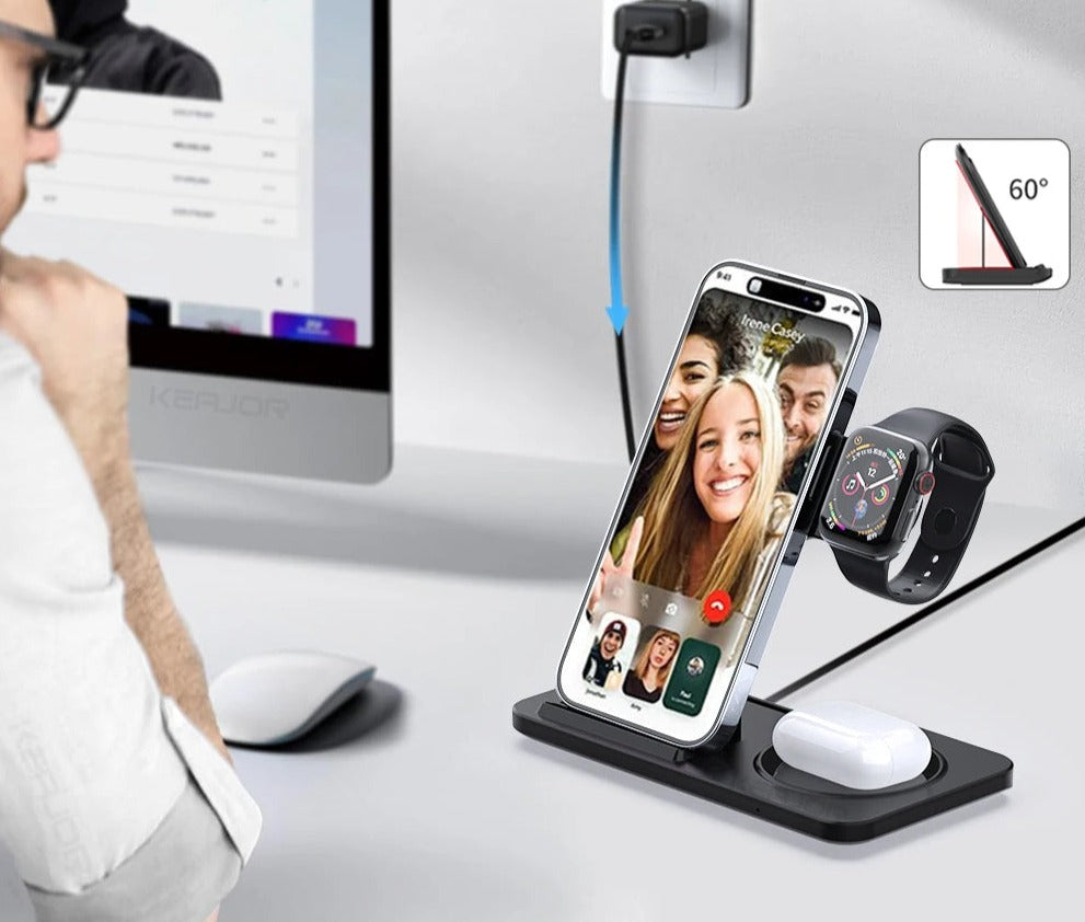 3 in 1 Wireless Charging Station