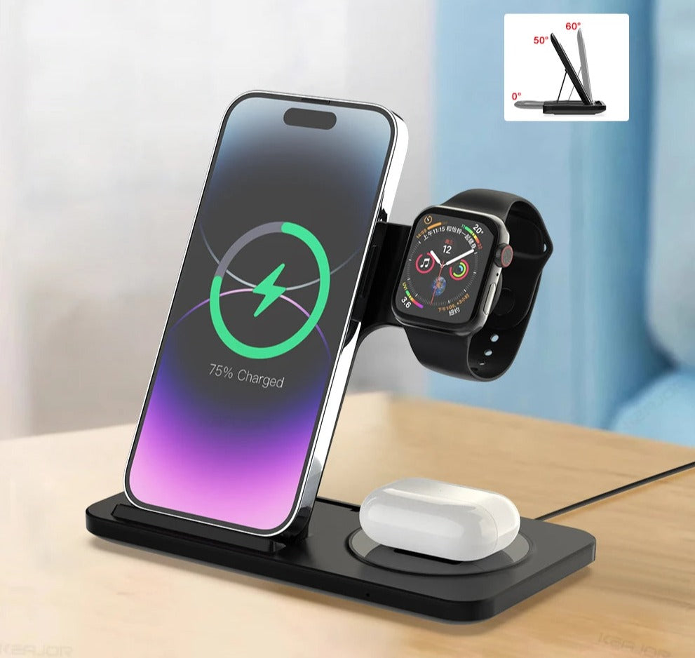 3 in 1 Wireless Charging Station 